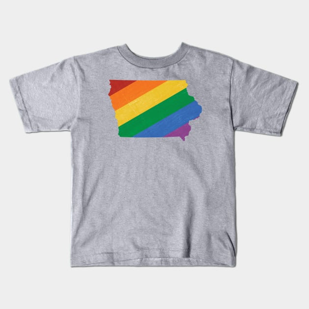 Iowa Pride Kids T-Shirt by juniperandspruce